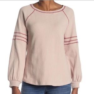 Emelia Waffle Knit Raglan Sleeve Top